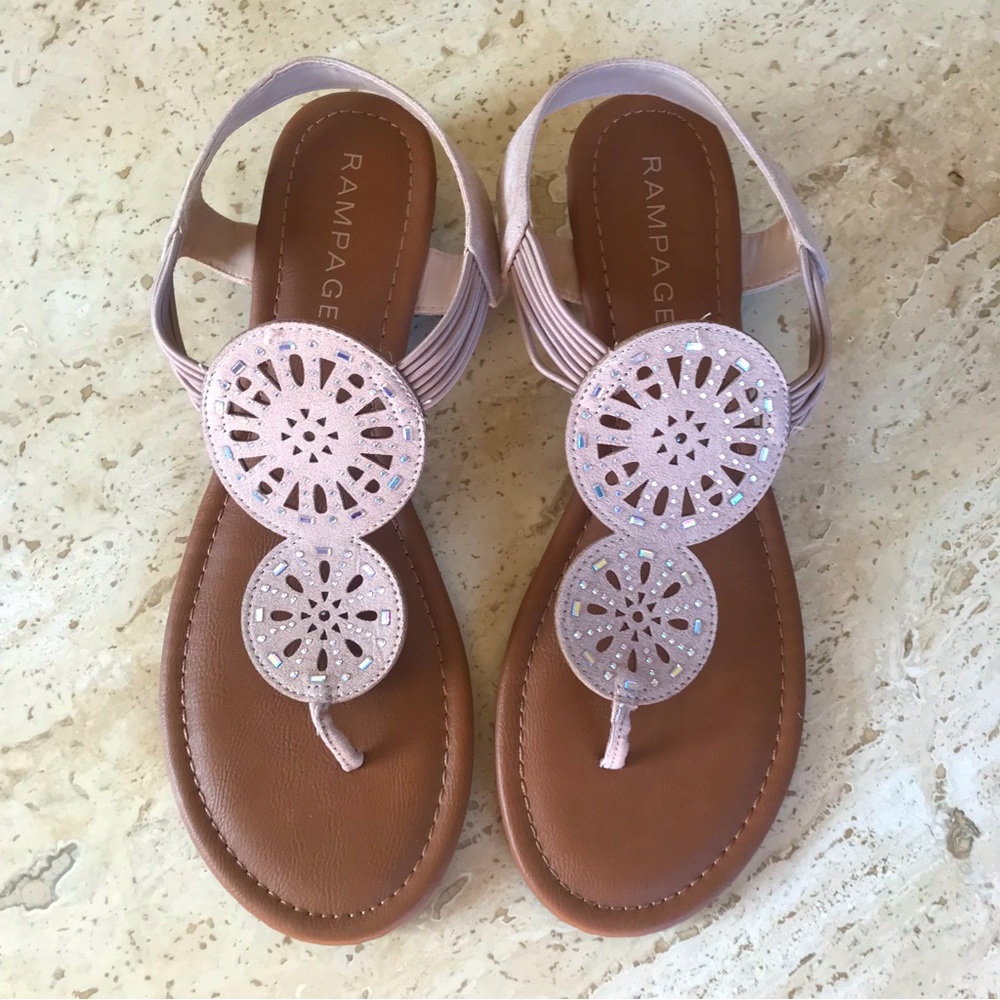 EUC Rampage Ram-Candia Sandals. Size 11M. Nat Microsde color.